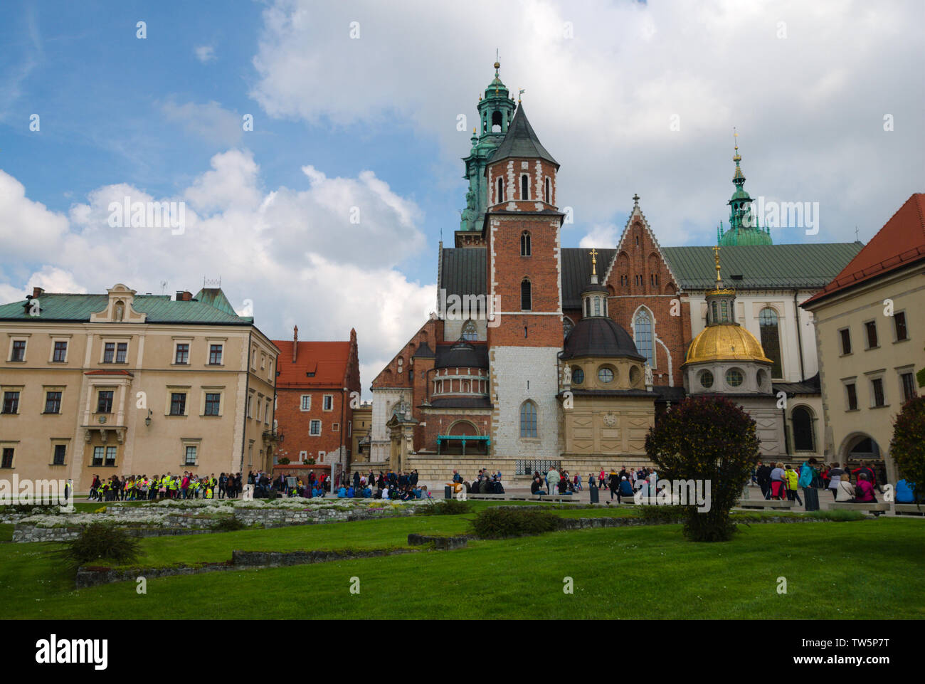 Castello di Wawel Hill a Cracovia, Polonia Foto Stock