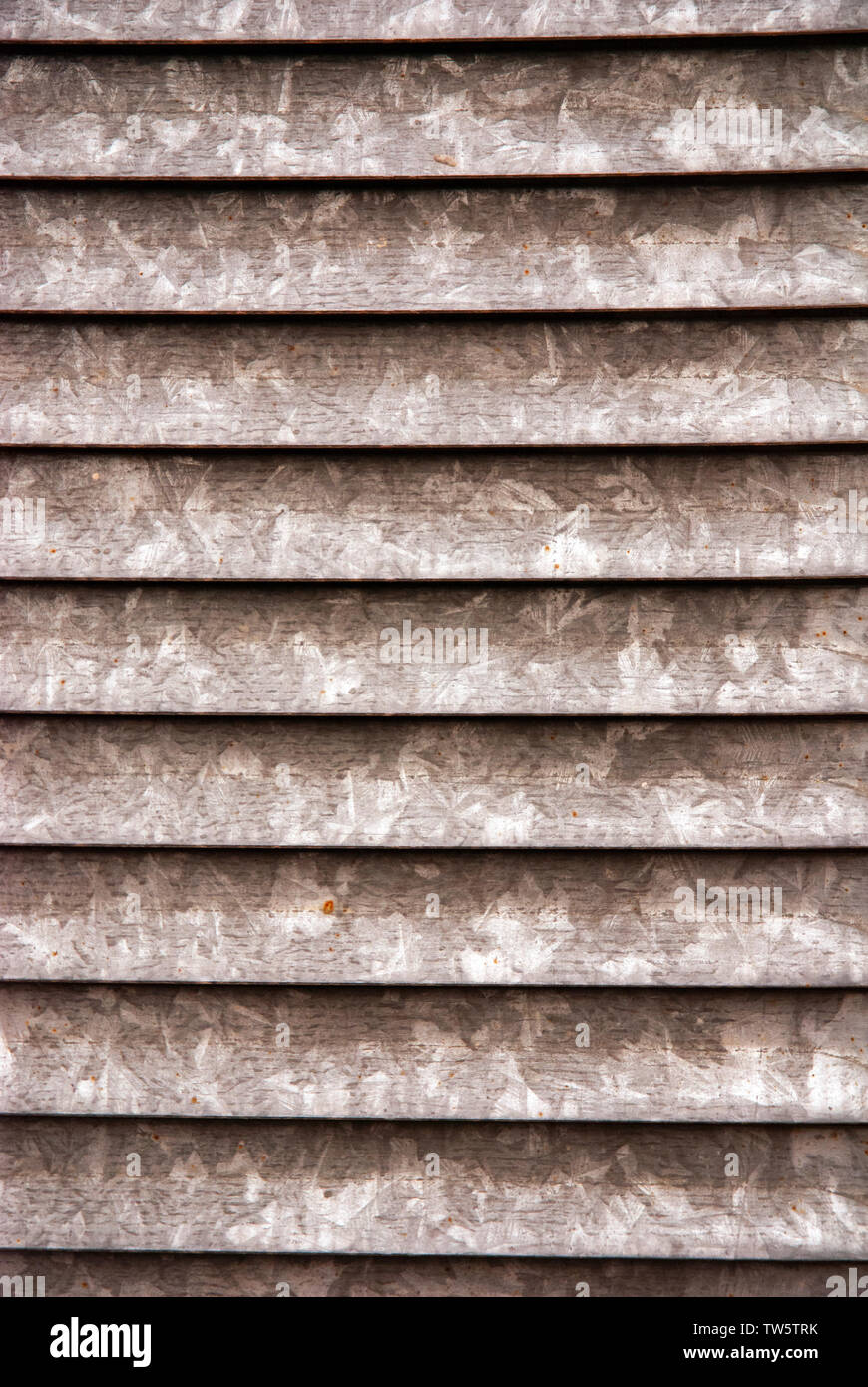 Alette di metallo a griglia di ventilazione Foto Stock