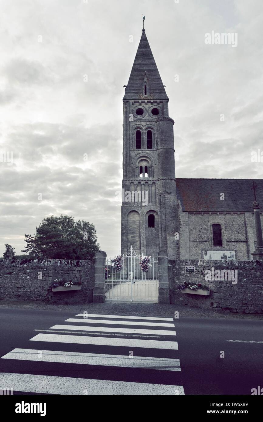 Chiesa di Colleville sur Mer - Eglise Notre Dame de l'Assomption Foto Stock