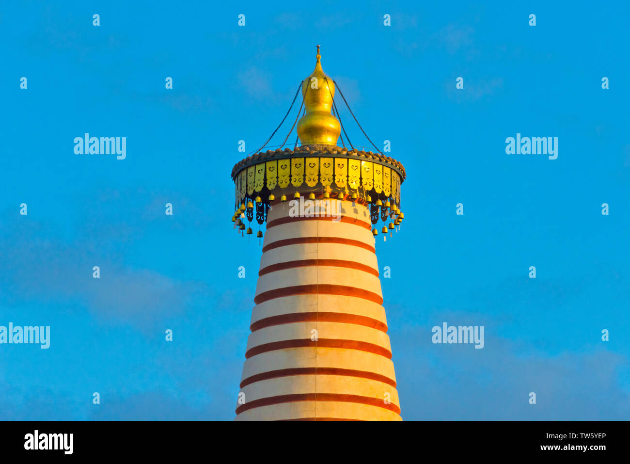 Dettagli architettonici di Dafo (Grande Buddha) Tempio, Zhangye, provincia di Gansu, Cina Foto Stock