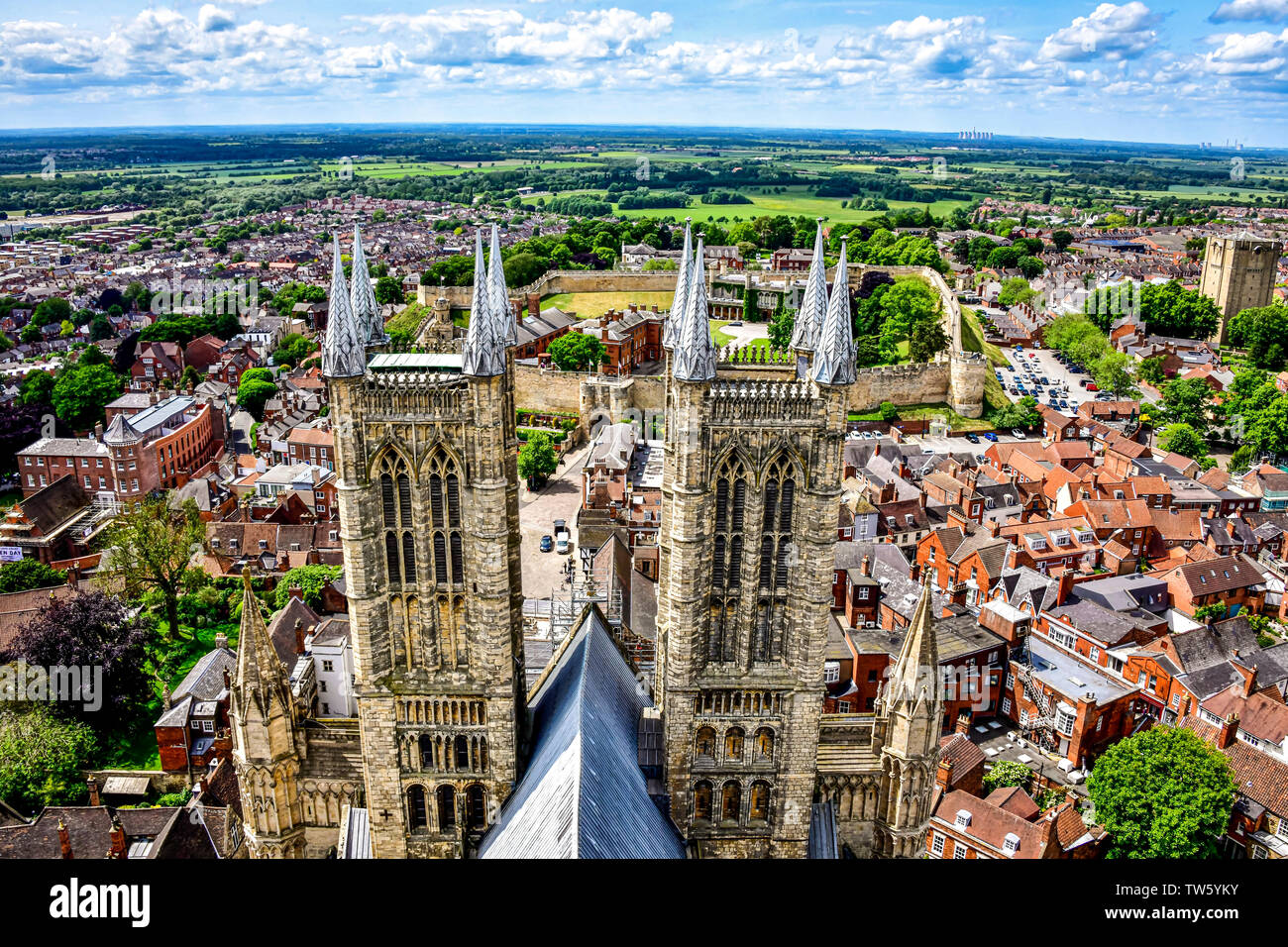 Lincoln Cathdral, Lincoln, Regno Unito Foto Stock