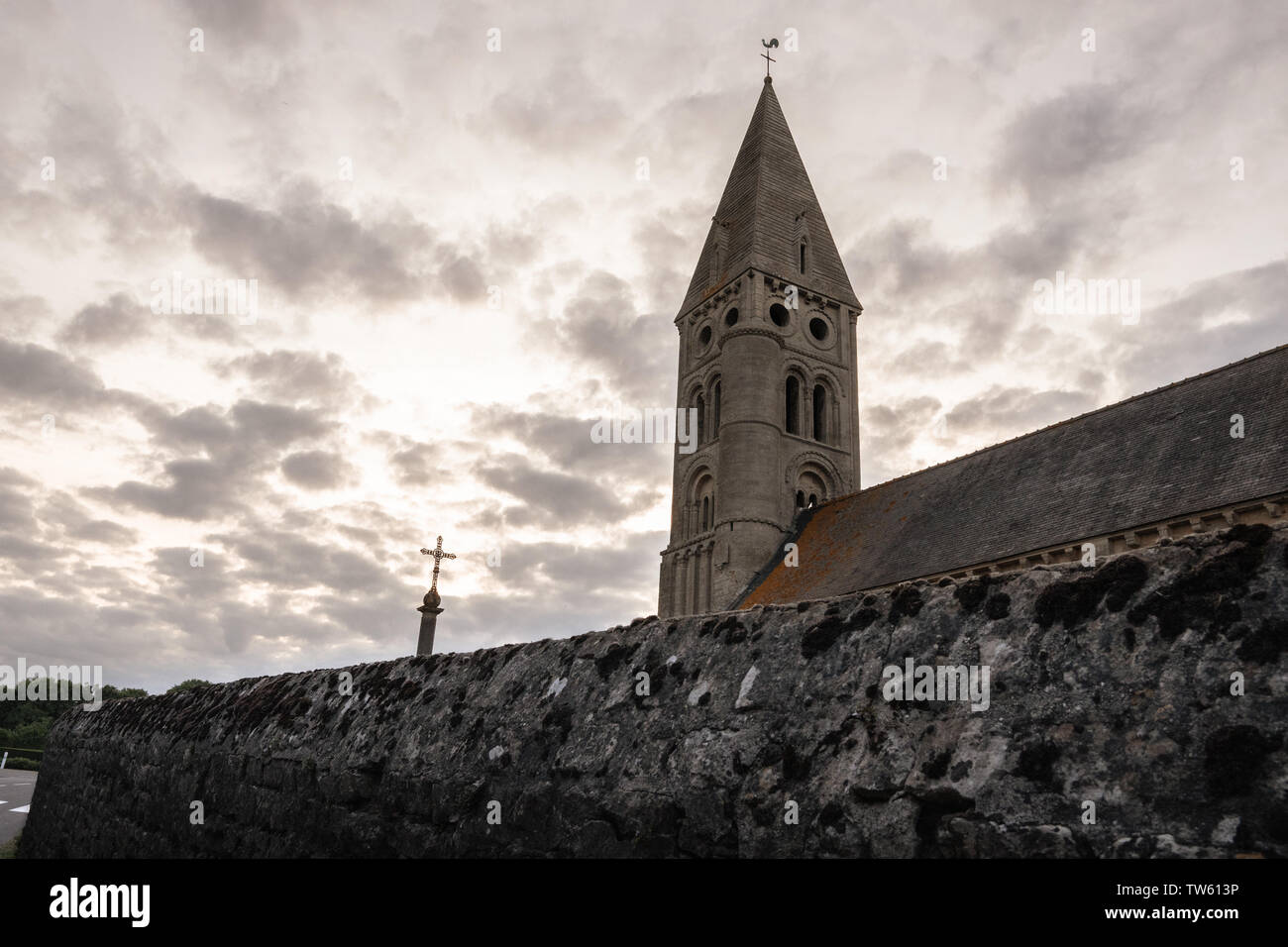 Chiesa di Colleville sur Mer - Eglise Notre Dame de l'Assomption Foto Stock