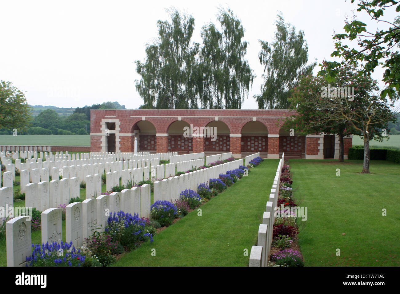 Stazione Heilly cimitero Foto Stock