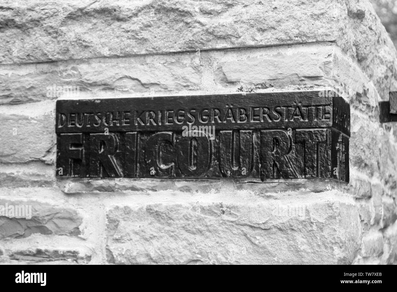 Cimitero tedesco, Fricourt Foto Stock