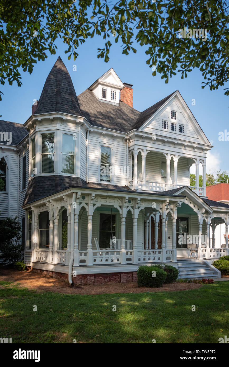 Casa vittoriana su Historic Green Street a Gainesville, Georgia. (USA) Foto Stock