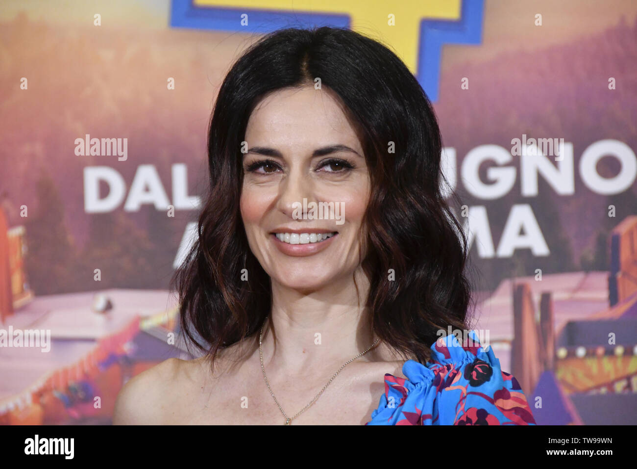 Roma, 18 Giu 2019 Hotel Parco dei Principi presentazione film TOY STORY 4 Rossella Brescia la voce italiana della ballerina volante Credito: Giuseppe e Foto Stock