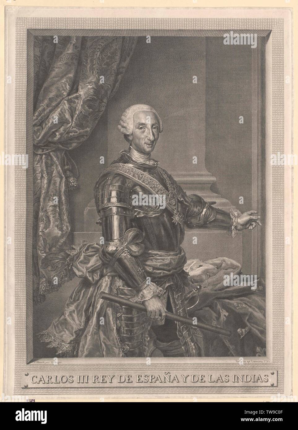 Carlo III Re di Spagna, Additional-Rights-Clearance-Info-Not-Available Foto Stock
