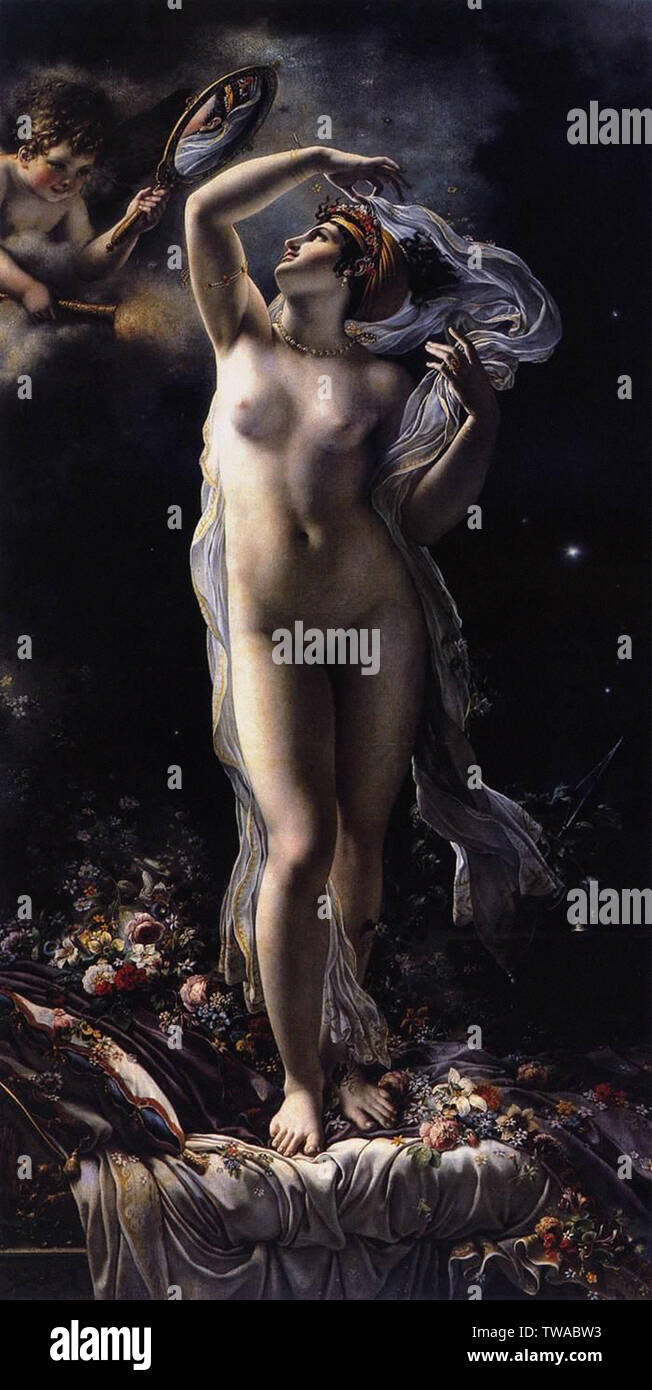 Anne-Louis Girodet de Roussy-Trioson - Mademoiselle Lange come Venus 1798 Foto Stock