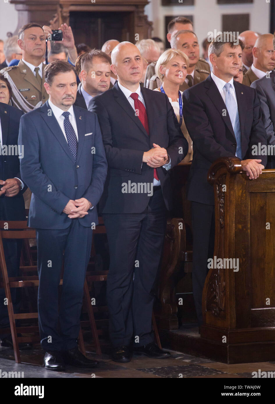 Joachim Brudzinski - uomo politico polacco, ex Ministro degli interni e dell'amministrazione, membro del Parlamento europeo Foto Stock