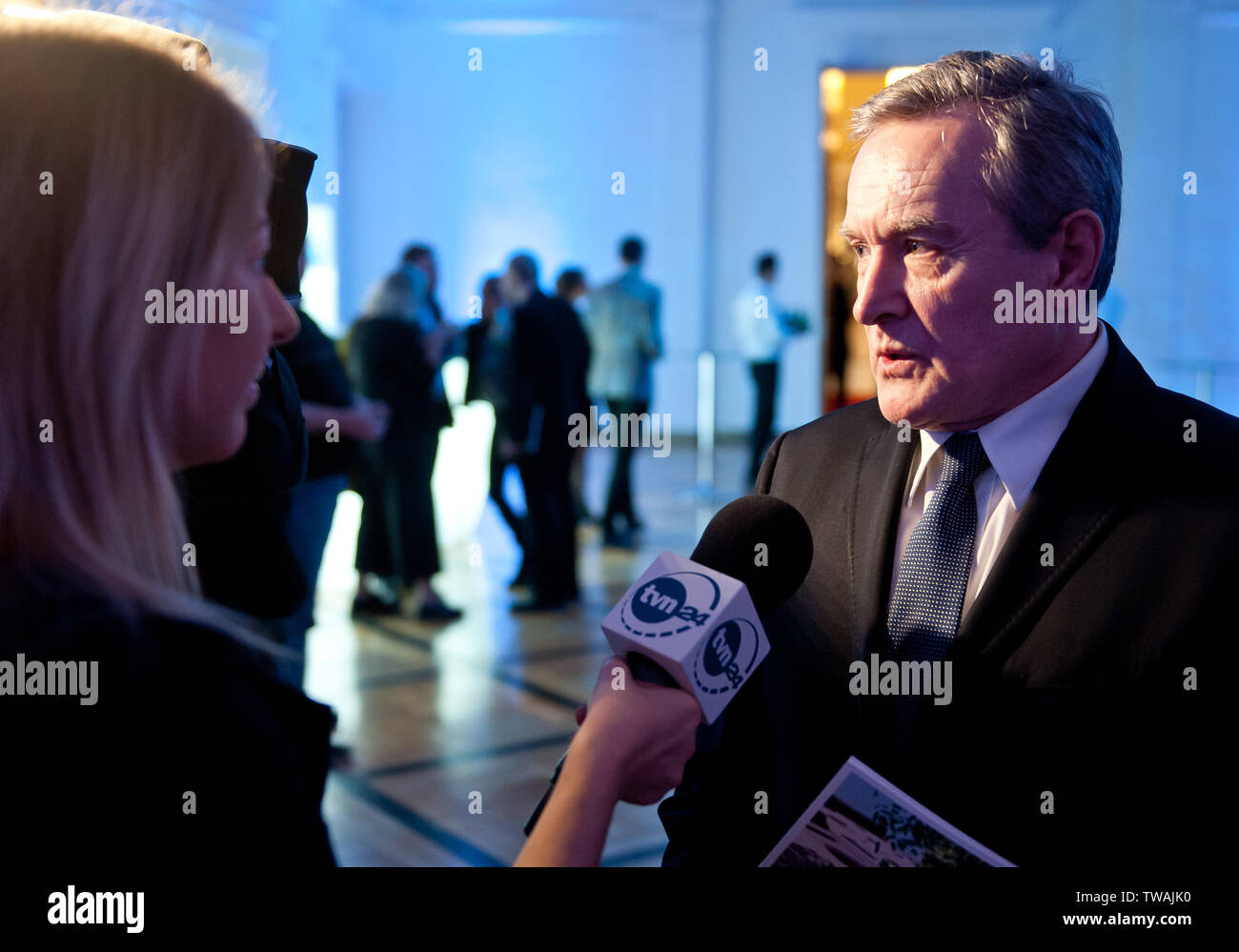 Piotr Glinski - uomo politico polacco, Vice Primo Ministro e Ministro della cultura e del patrimonio nazionale Foto Stock