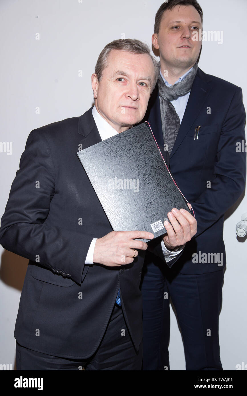 Piotr Glinski - uomo politico polacco, Vice Primo Ministro e Ministro della cultura e del patrimonio nazionale Foto Stock