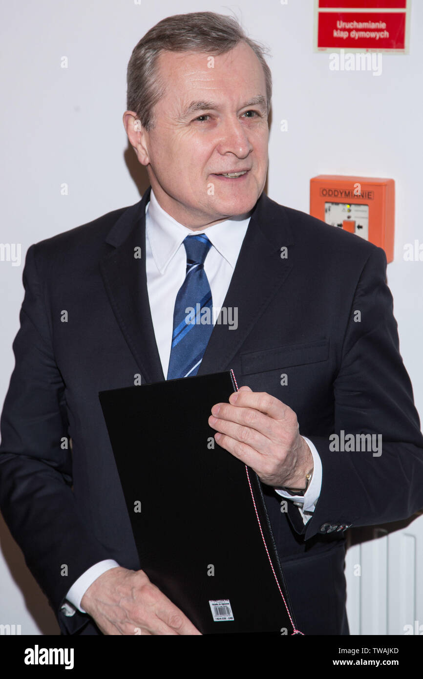 Piotr Glinski - uomo politico polacco, Vice Primo Ministro e Ministro della cultura e del patrimonio nazionale Foto Stock