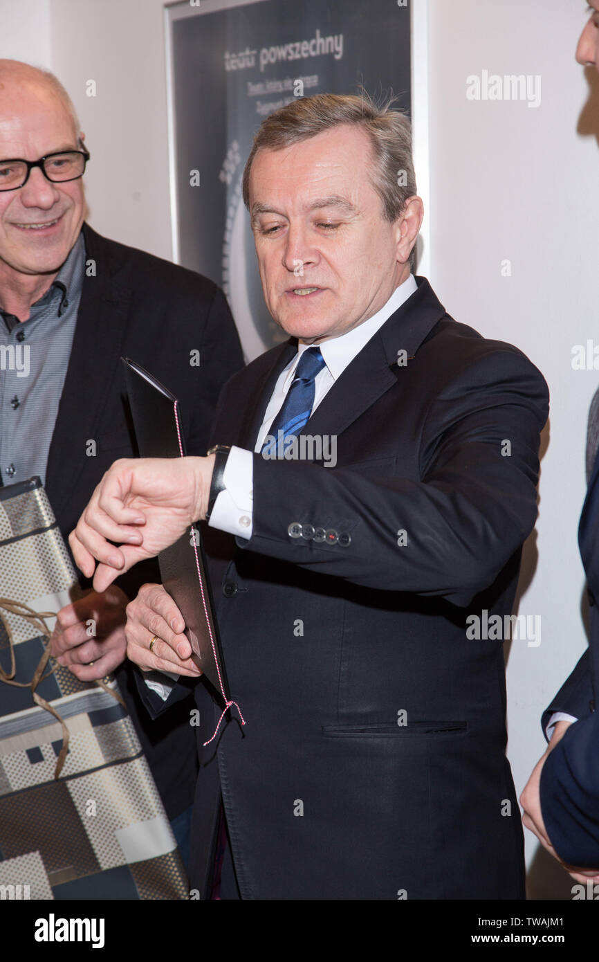 Piotr Glinski - uomo politico polacco, Vice Primo Ministro e Ministro della cultura e del patrimonio nazionale Foto Stock
