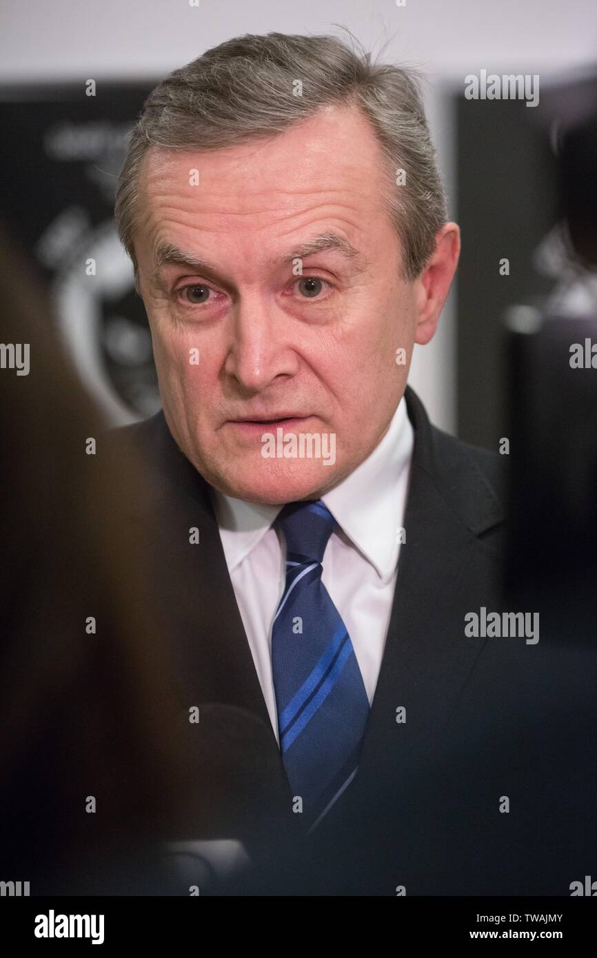 Piotr Glinski - uomo politico polacco, Vice Primo Ministro e Ministro della cultura e del patrimonio nazionale Foto Stock
