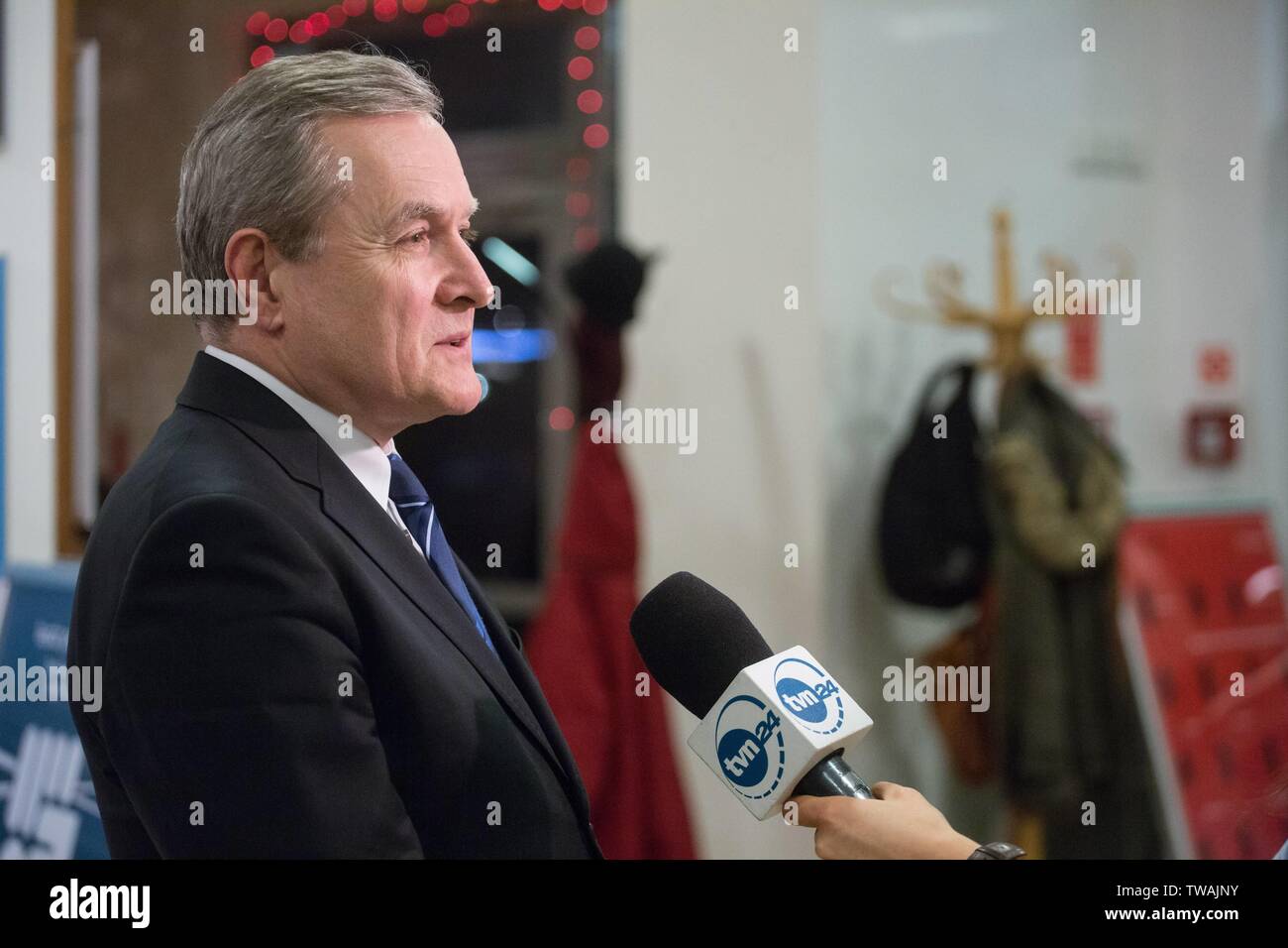 Piotr Glinski - uomo politico polacco, Vice Primo Ministro e Ministro della cultura e del patrimonio nazionale Foto Stock