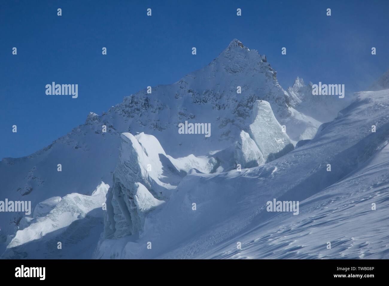 Austria, Vorarlberg, Silvretta, ghiacciaio Ochsentaler. Foto Stock