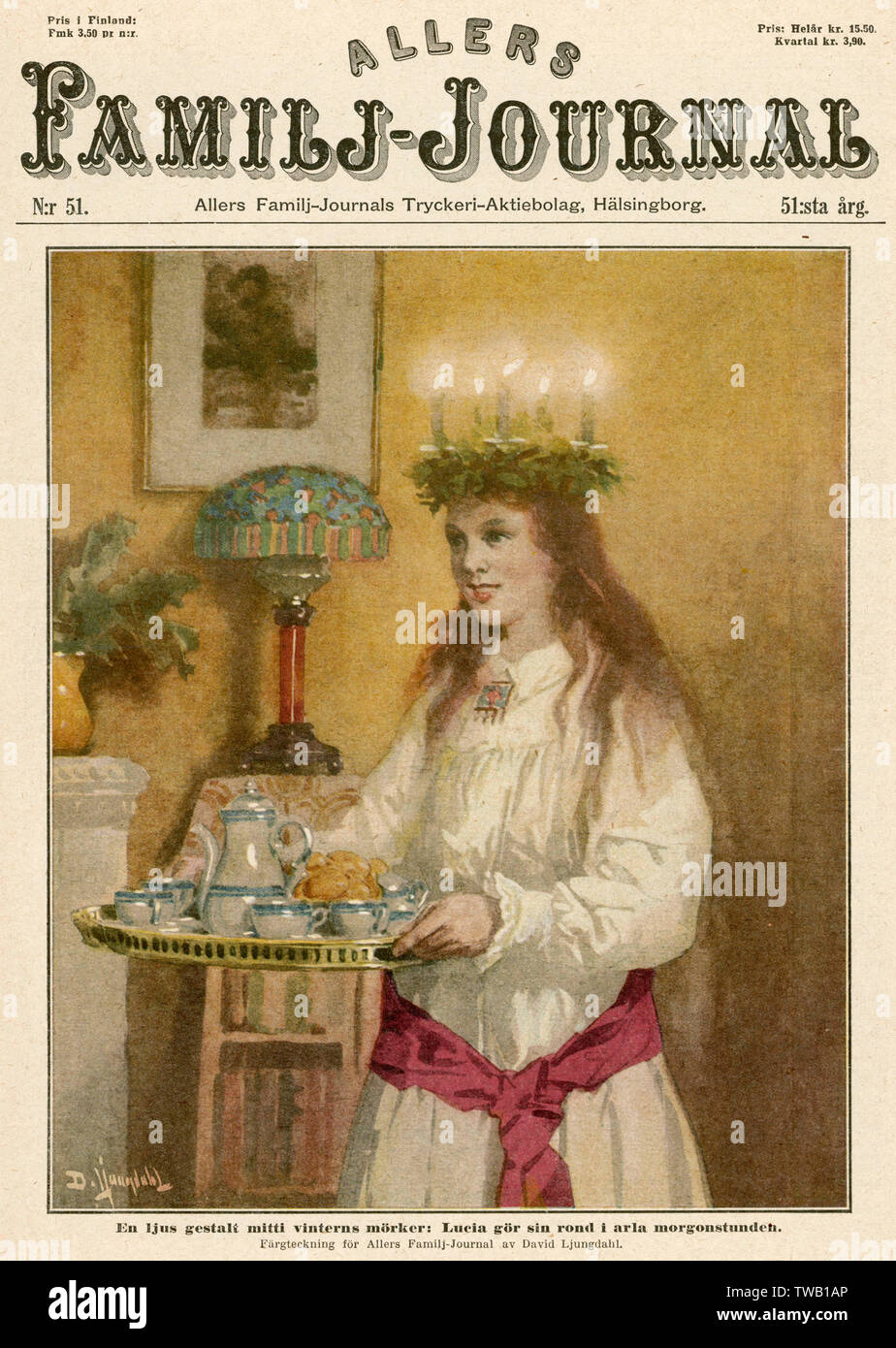 LUCIA DAY, SVEZIA Foto Stock