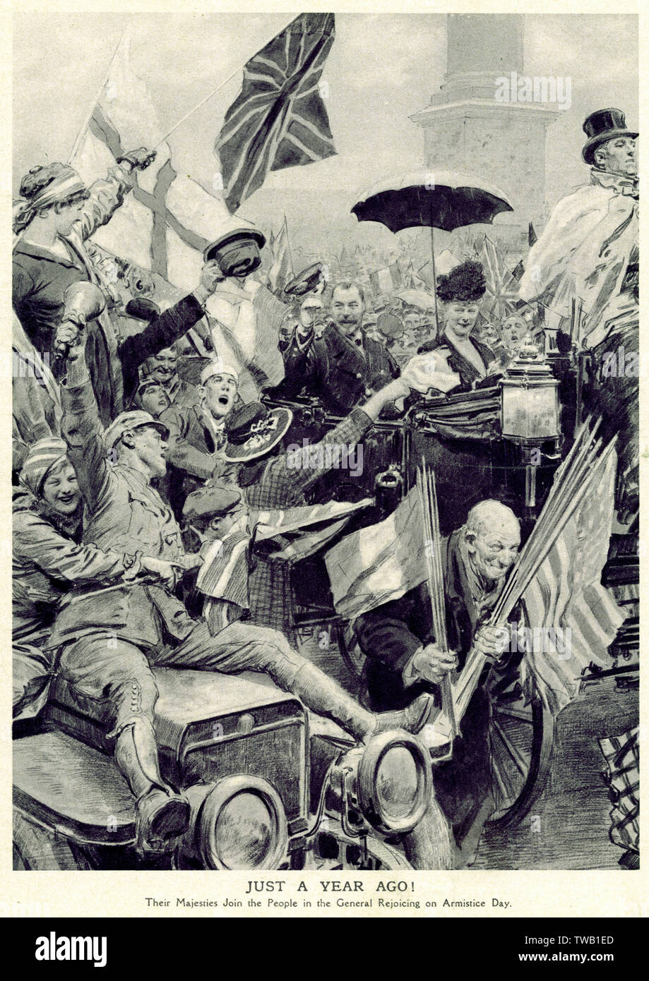 GEORGE & MARY USCITA 1918 Foto Stock