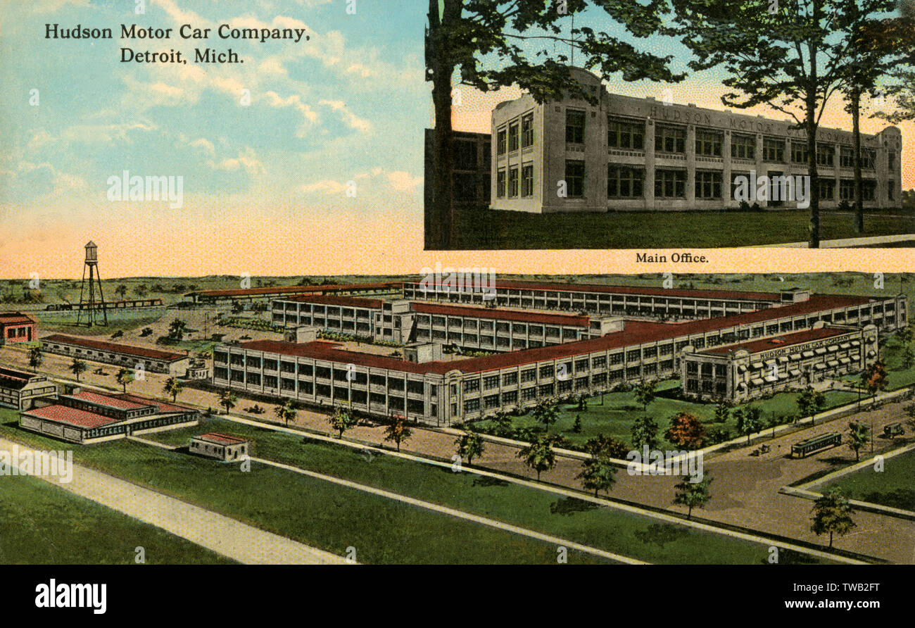 The Hudson Motor Company - Detroit, Michigan, USA Foto Stock