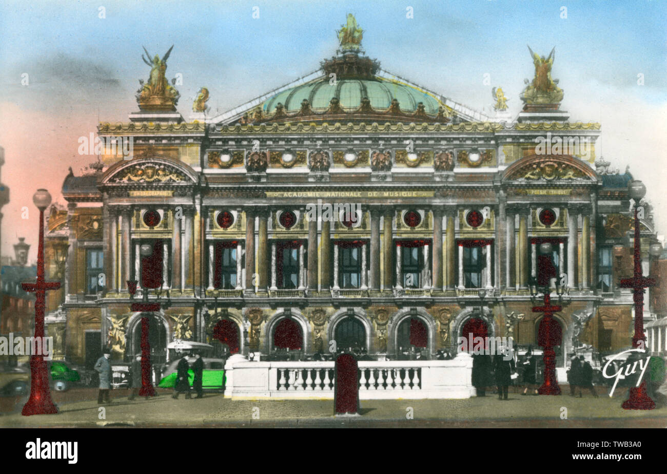 Parigi, Francia - Teatro de L'Opera (1862-1875) Data: circa 1940 Foto Stock