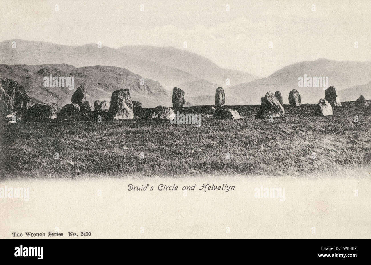Castlerigg Stone Circle vicino a Keswick e Helvellyn Foto Stock