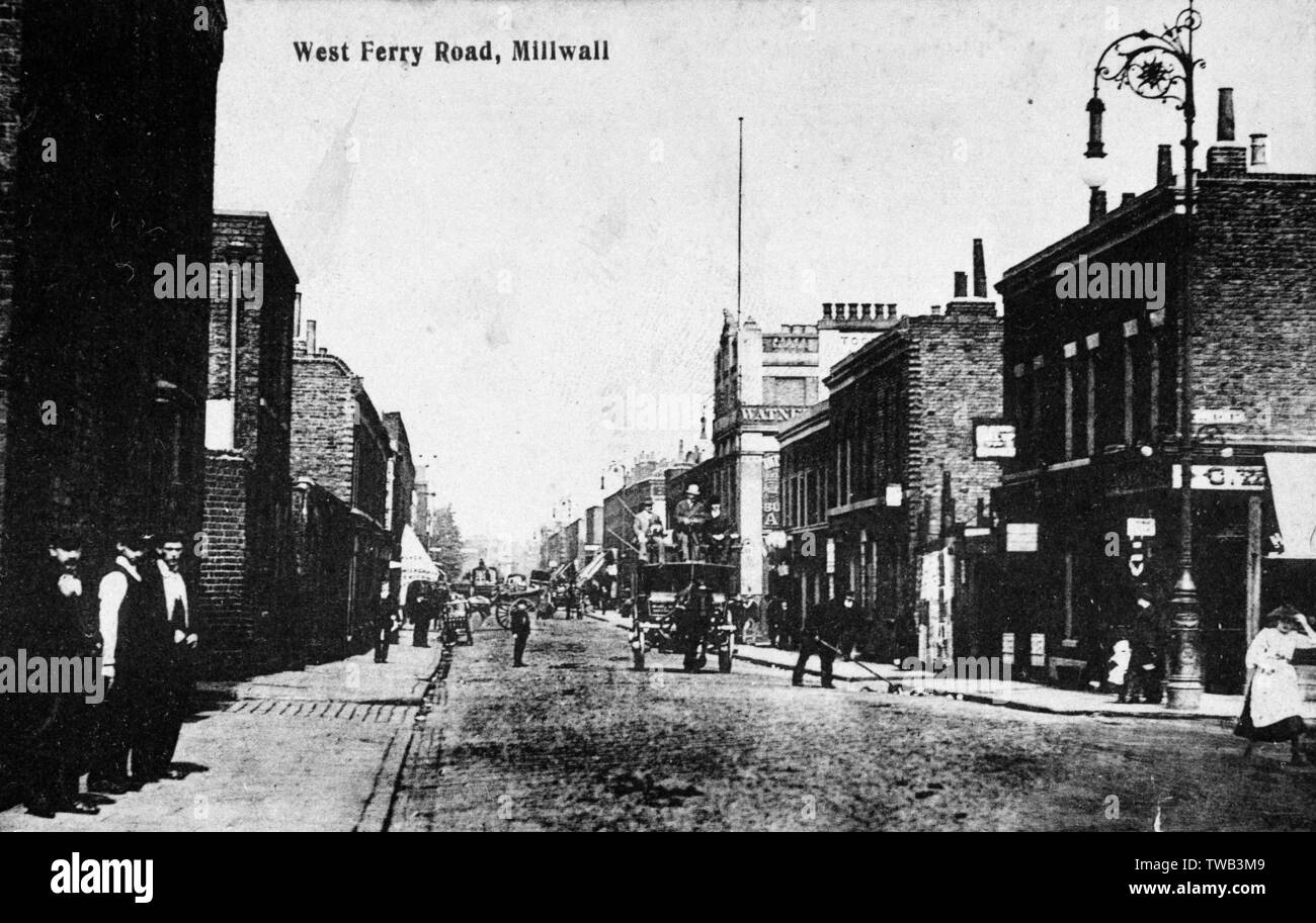 West Ferry Road, Millwall, East London Foto Stock