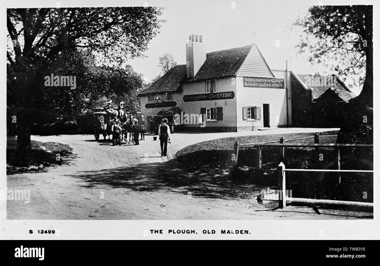 Plough Inn, Old Malden, Worcester Park, SW London (Surrey) Foto Stock