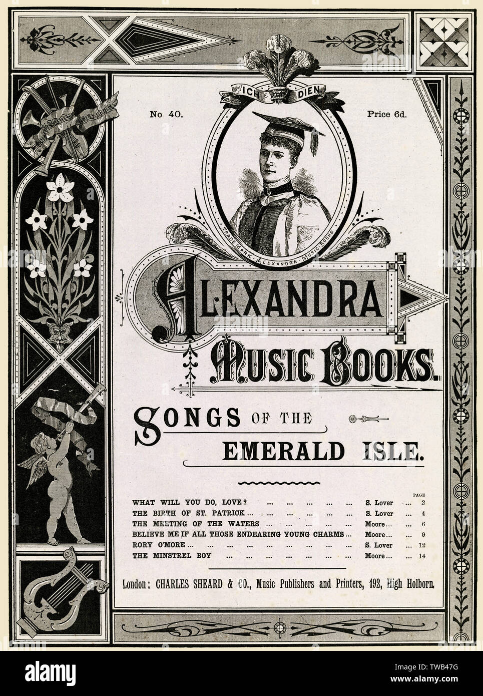 Copertina musicale, Alexandra Music Books Foto Stock