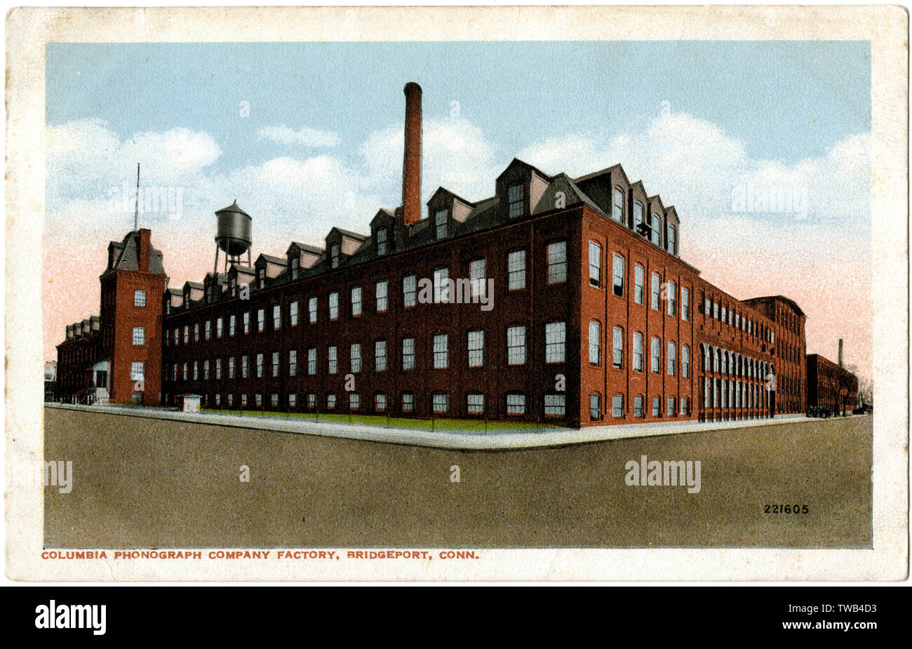 Columbia Phonograph Factory, Bridgeport, Connecticut, USA Foto Stock