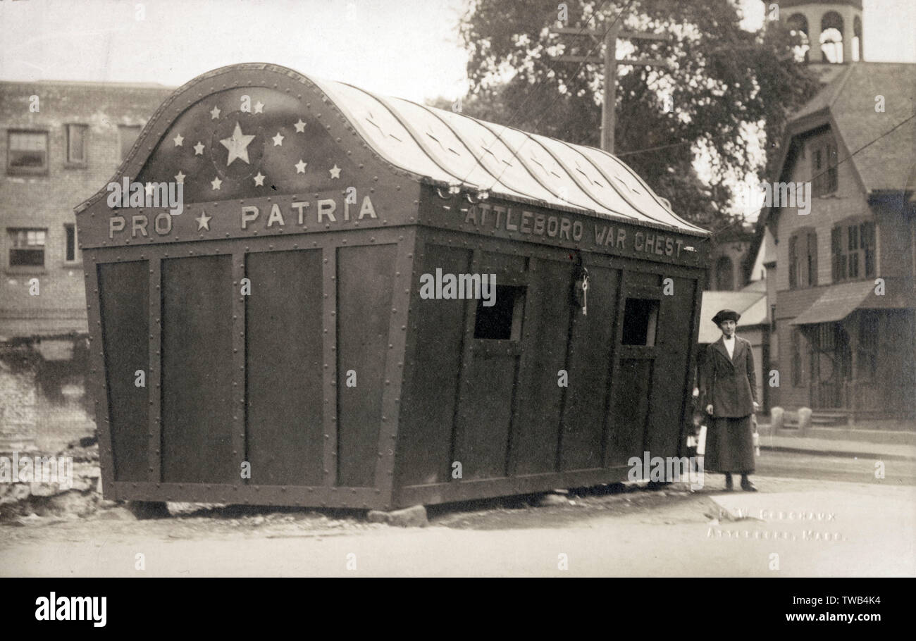Attleboro Massacussetts - WW1 War Chest Foto Stock