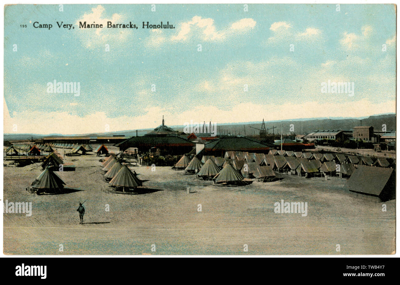 Camp Very, Barracks Marine, Honolulu, Hawaii, USA Foto Stock