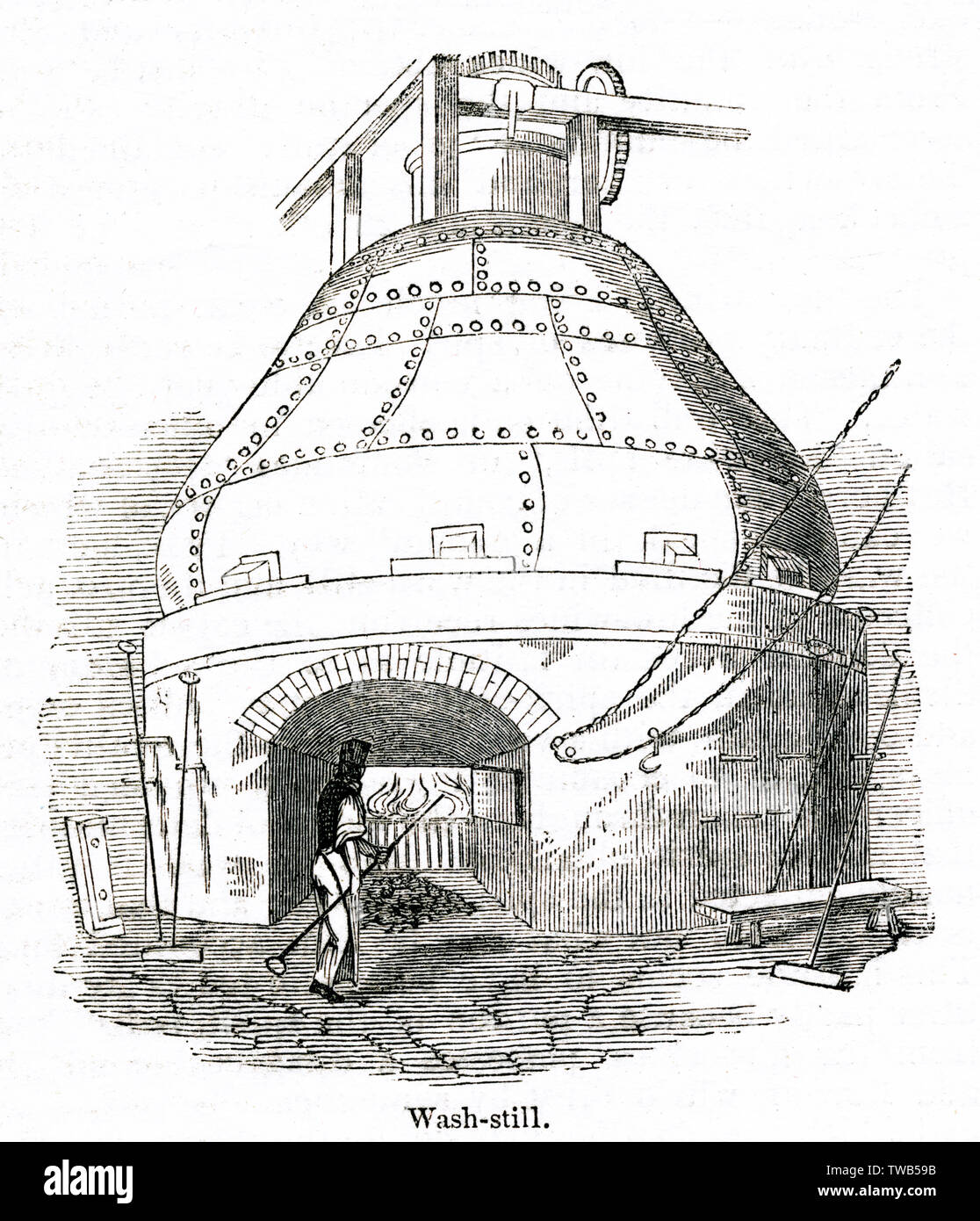 Lavare ancora in una distilleria, a sud-ovest di Londra Foto Stock