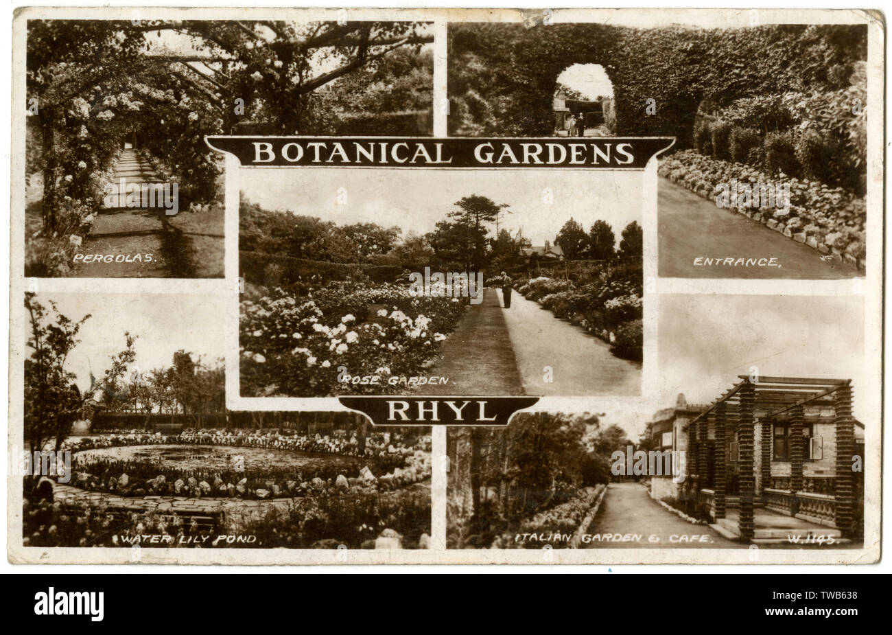 Giardini botanici, Rhyl, Galles del Nord Foto Stock