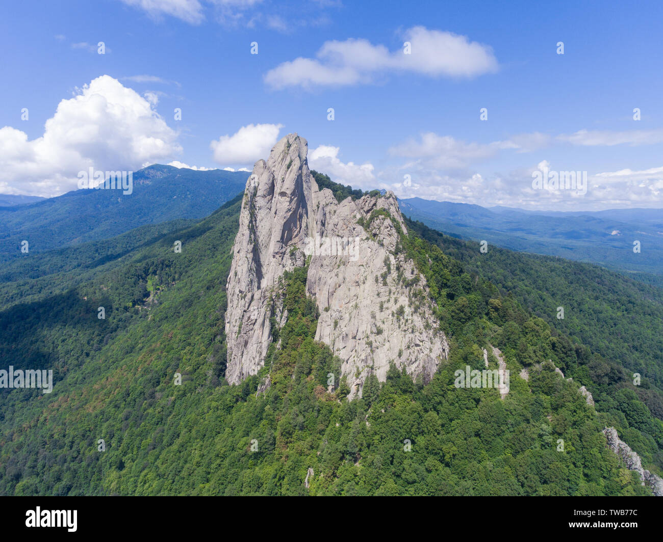 Vista aerea. La Regione Krasnodar, Russia. Sobor-rock Foto Stock