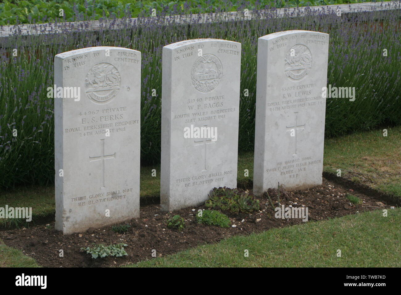 Bapaume Post cimitero militare Foto Stock