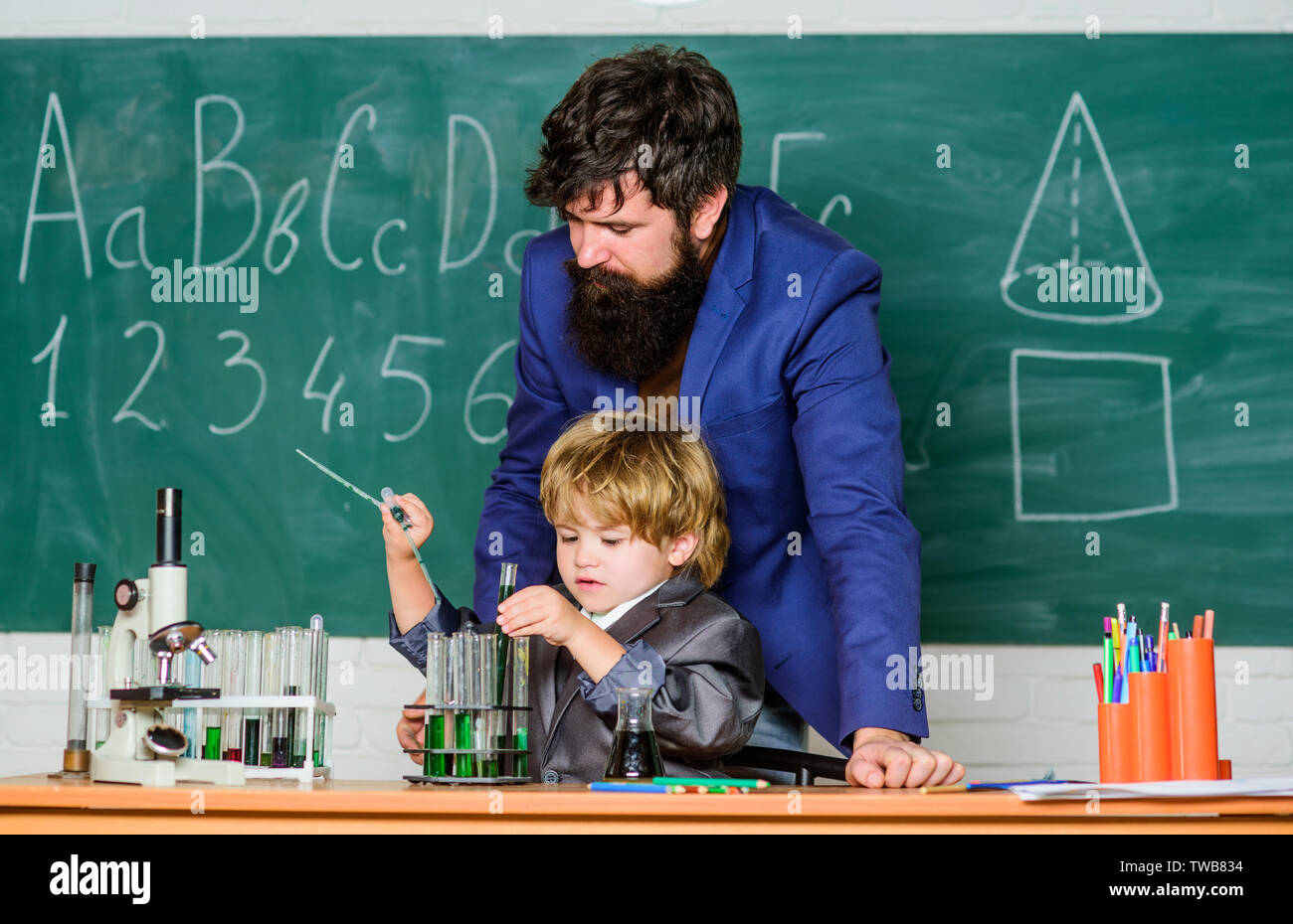 BONSNY Orecchini Scienza Per Insegnanti: Acrilico Creativo A Forma Di Provetta E Microscopio