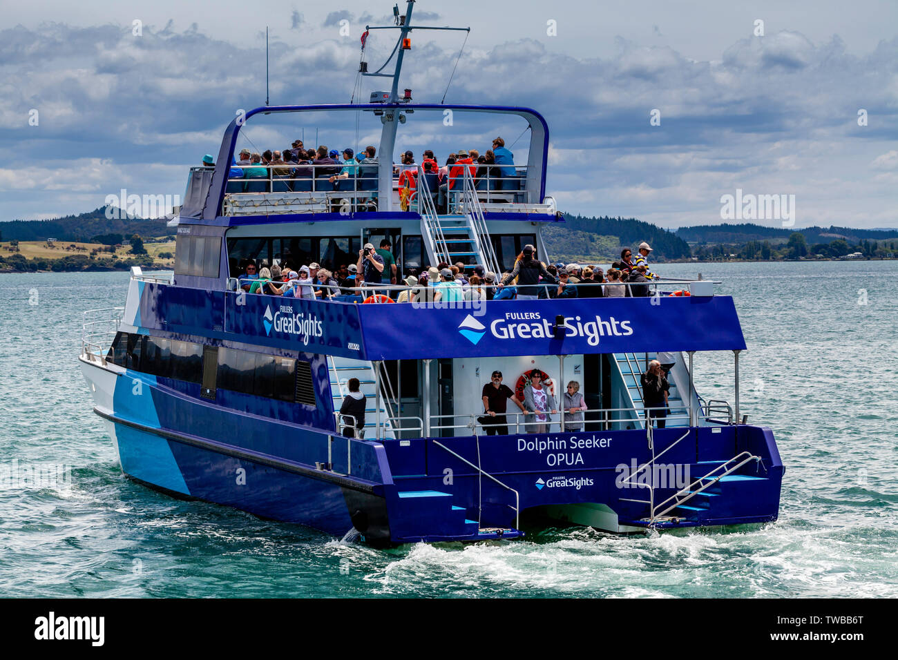 Gualchiere GreatSights crociera in barca, la Baia delle Isole, Isola del nord, Nuova Zelanda Foto Stock