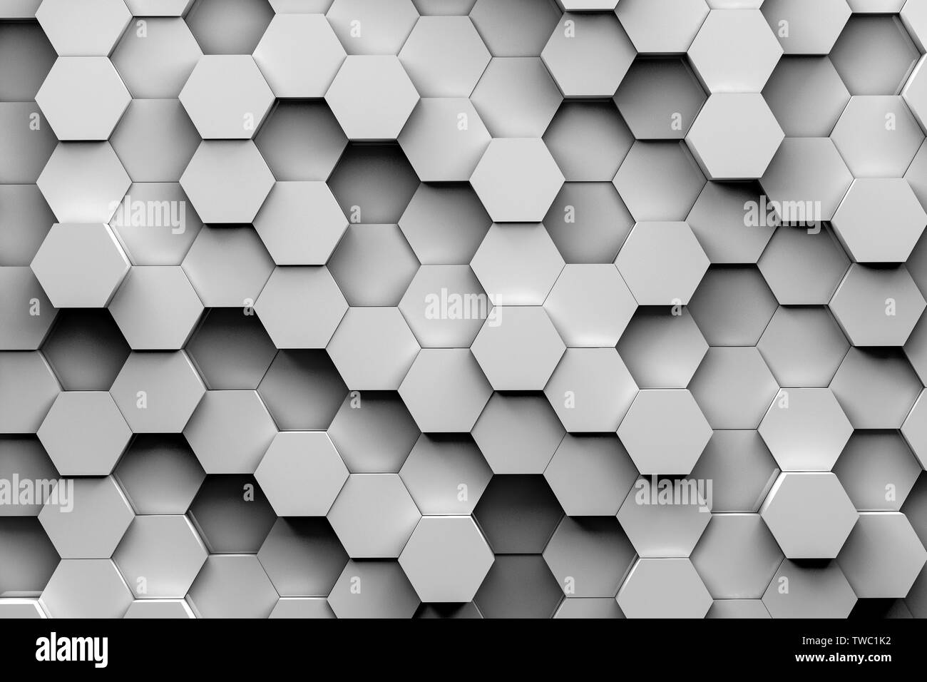 Alveare esagonale pattern con telefono cellulare forma astratta Foto Stock Alveare esagonale pattern con telefono cellulare forma astratta Foto Stock