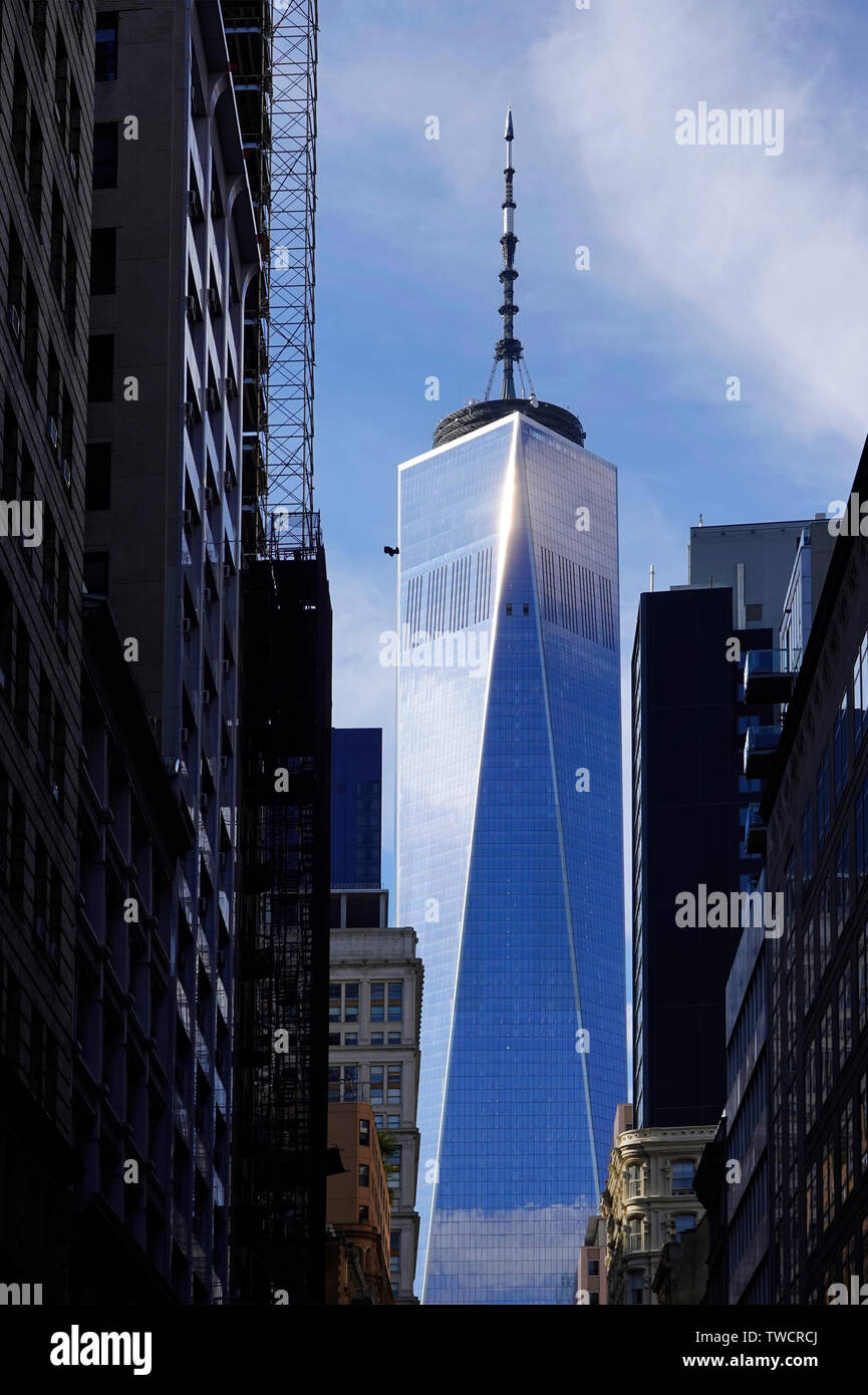 One World Trade Center di Manhattan NYC Foto Stock