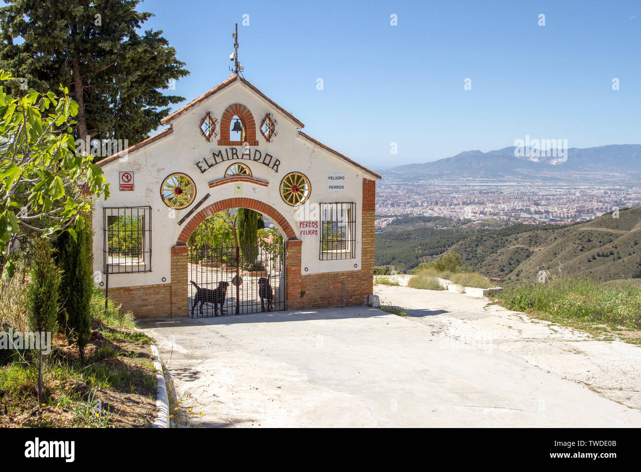 Le montagne intorno a Malaga Spagna Foto Stock