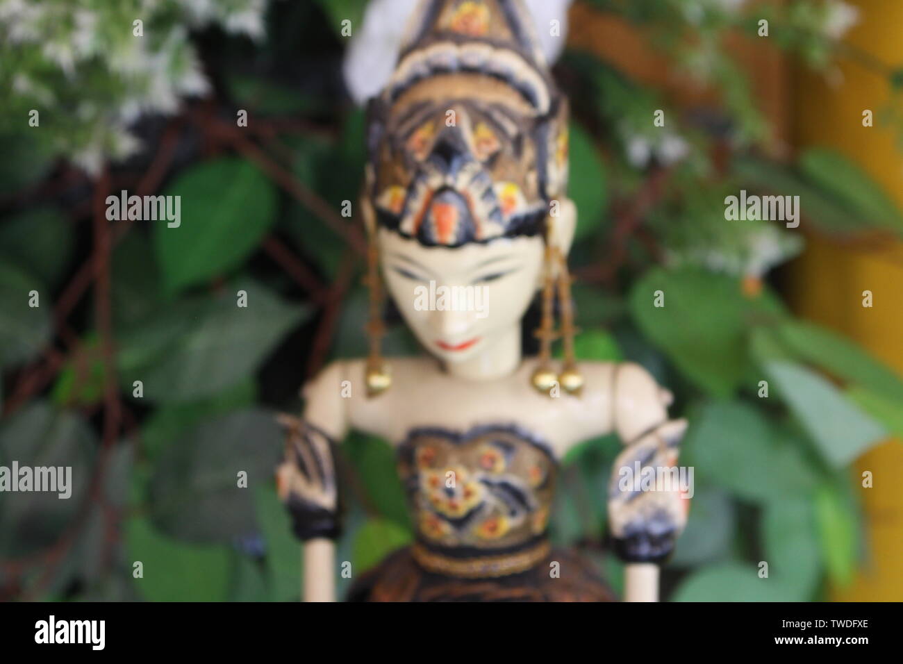 Srikandi - Sundanese caratteri dei burattini Foto Stock
