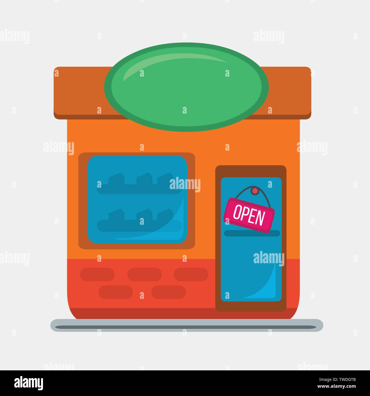 Storefront illustrazione vettoriale Illustrazione Vettoriale