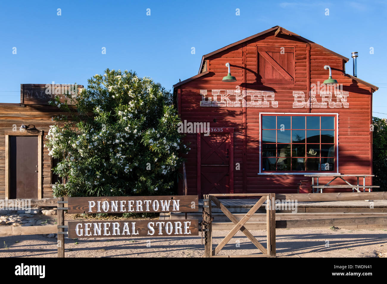 Pioneertown nel sud della California, Stati Uniti d'America Foto Stock