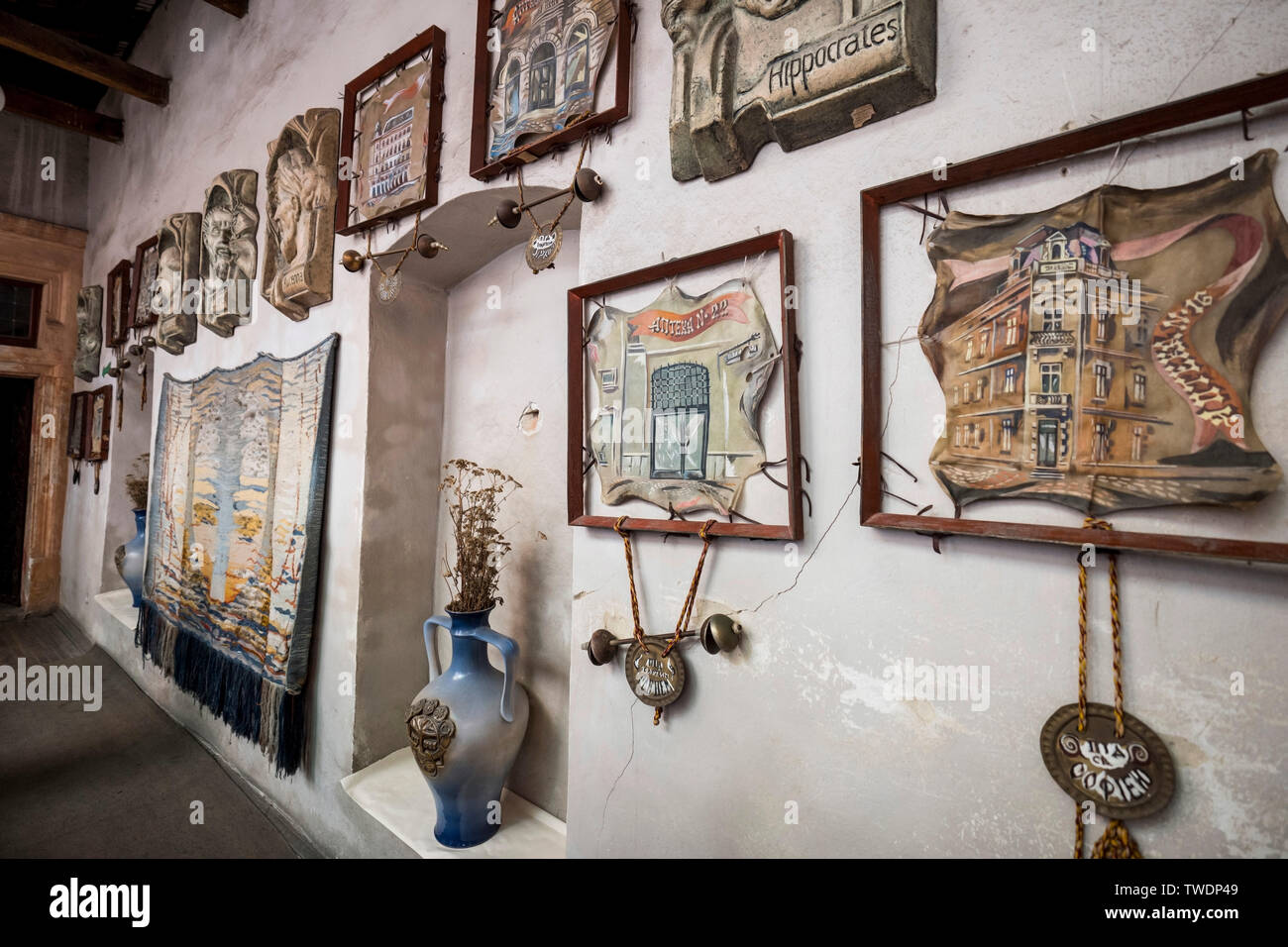 Il Museo della Farmacia di Lviv, Ucraina. Foto Stock