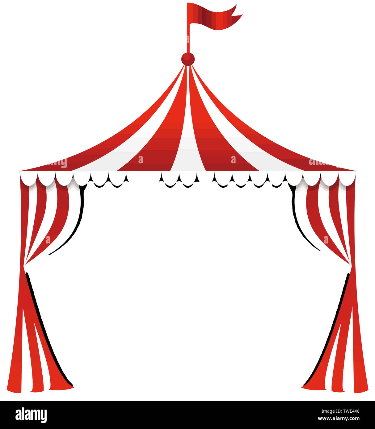 Tenda del circo Carnevale evento divertente spettacolo di intrattenimento  illustrazione Foto stock - Alamy