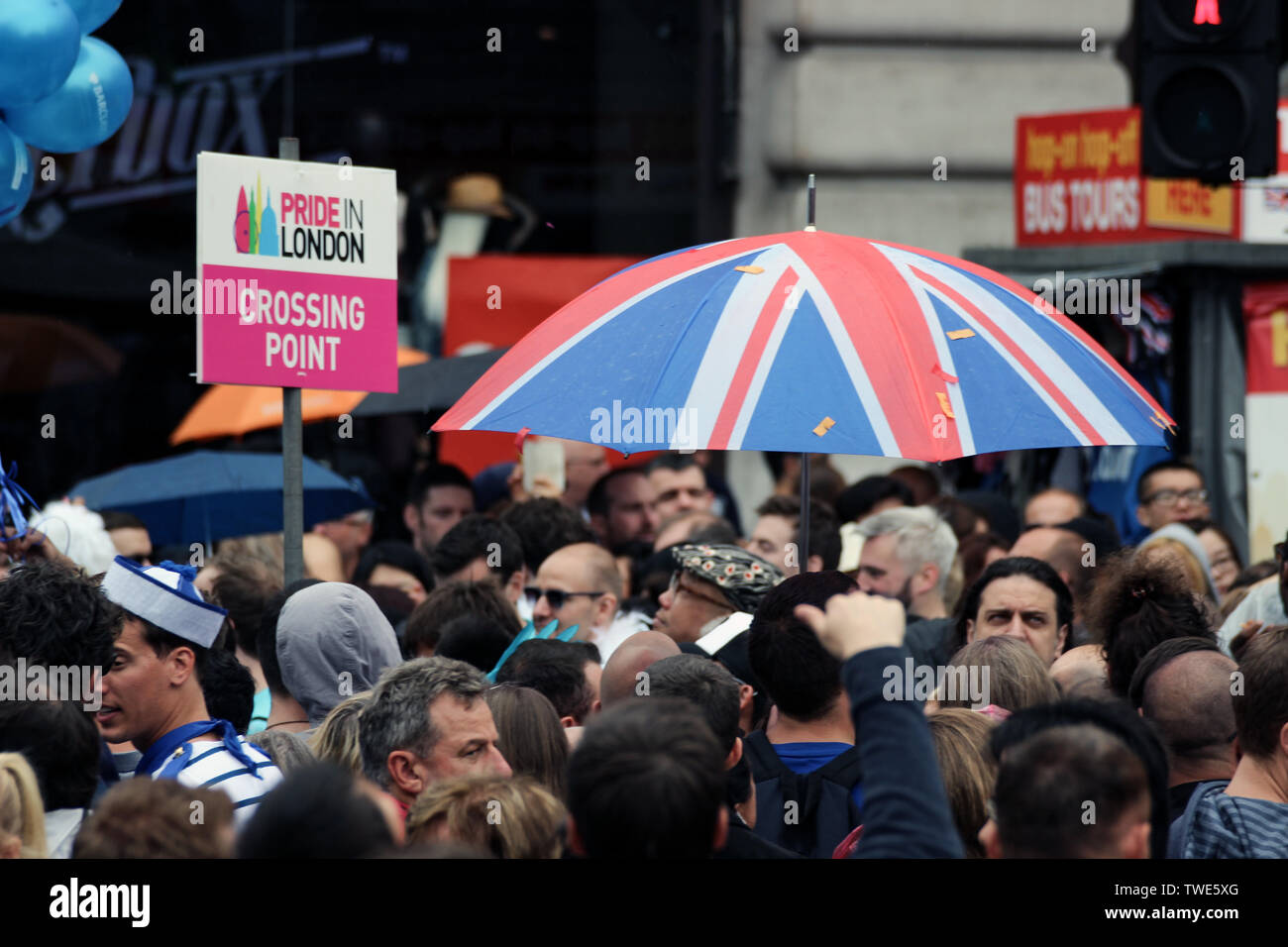 Orgoglio a Londra Parade 2014 a Londra, Inghilterra Foto Stock