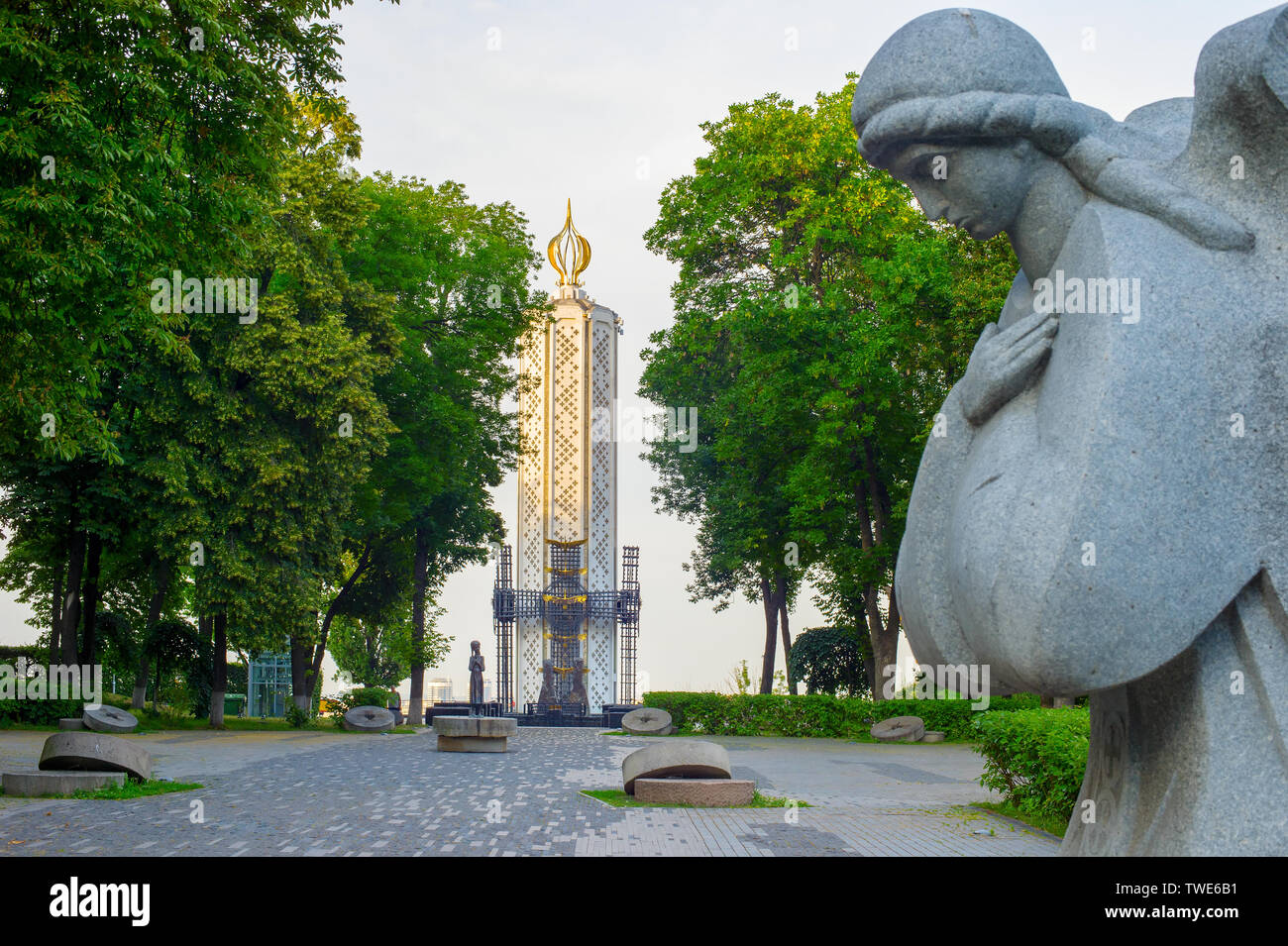 Kiev, Ucraina - 13 giugno 2019: monumento alle vittime del Holodomor a Kiev, Ucraina Foto Stock