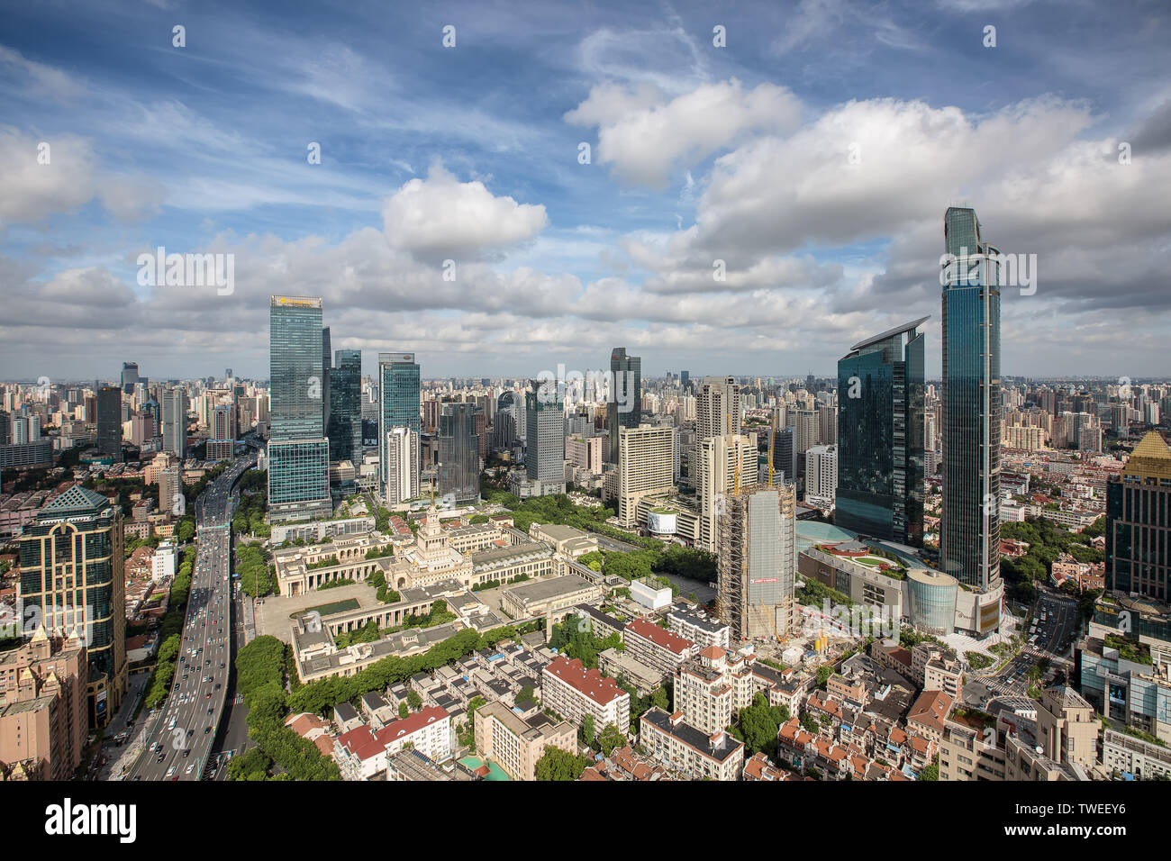 Scenario architettonico in Typhoon Tian Jing An District Foto Stock