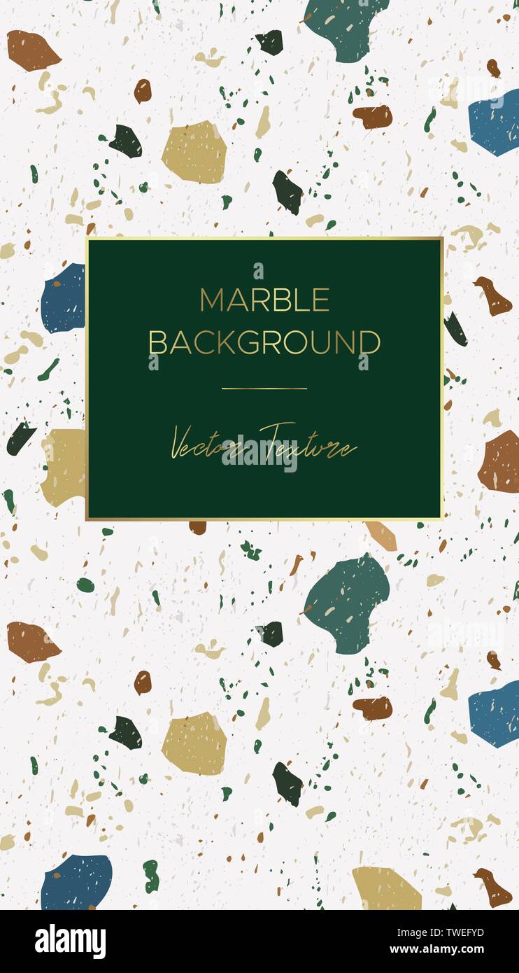 Scheda di progettazione con terrazzo. Italiano classico texture Illustrazione Vettoriale