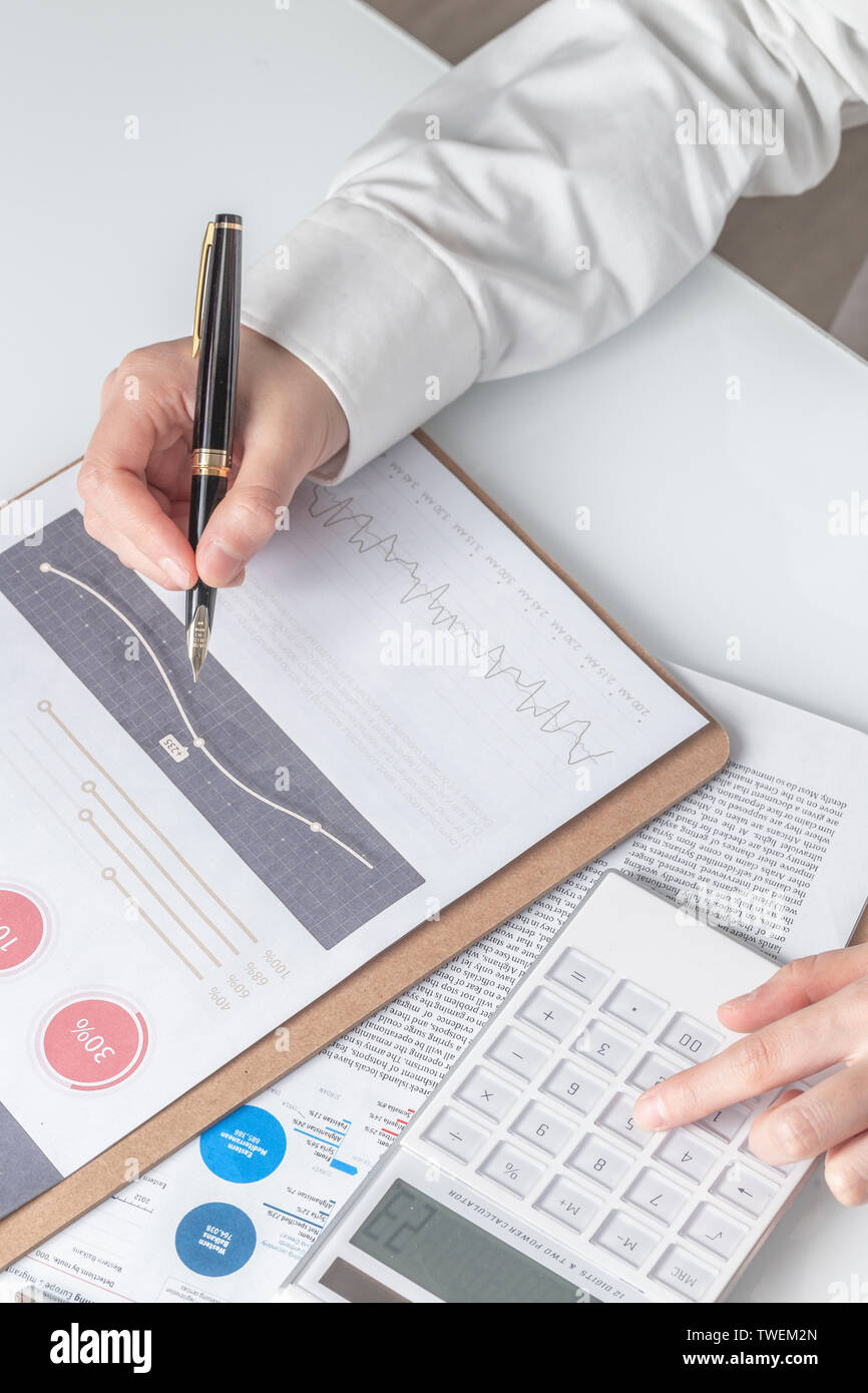 Gli investimenti finanziari Foto Stock